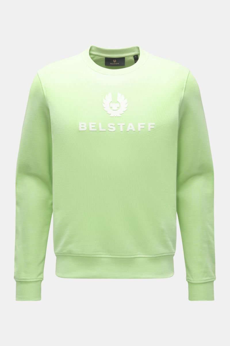 Crew neck sweatshirt 'Signature' light green