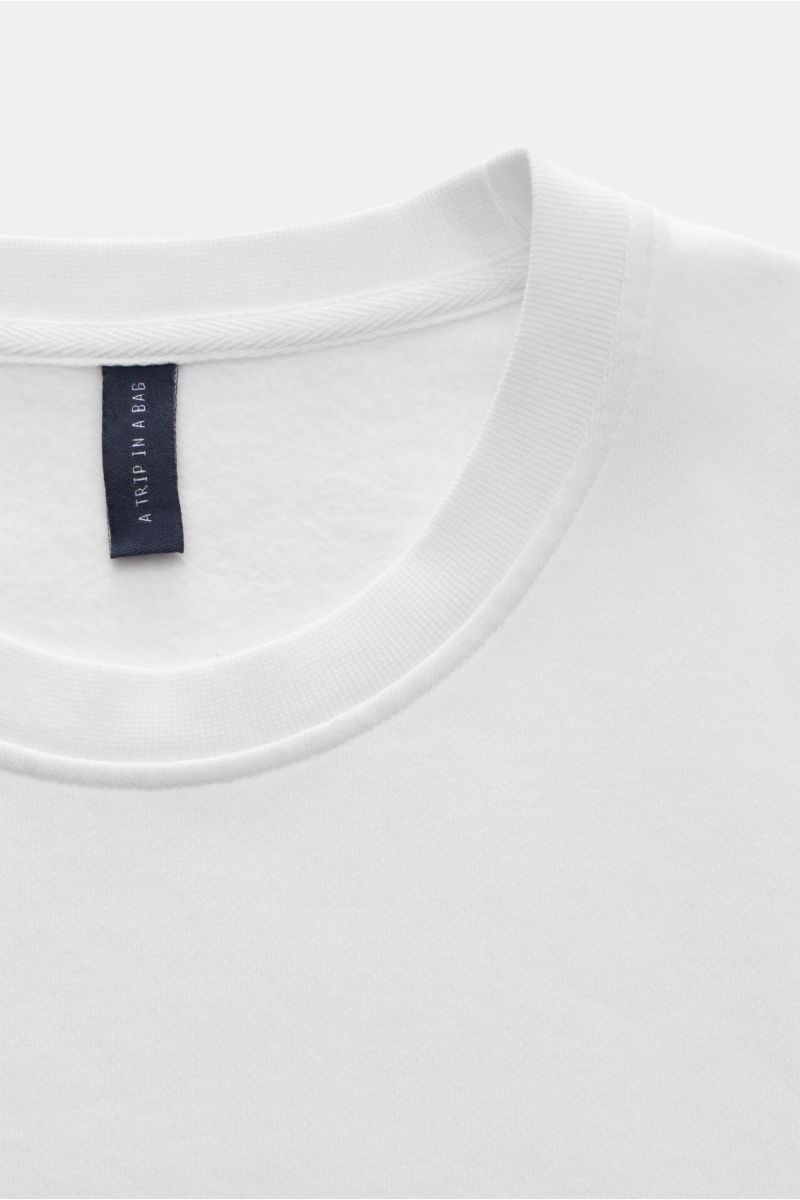 04651/ A trip in a bag Sweatshirt 'AF Crew' white