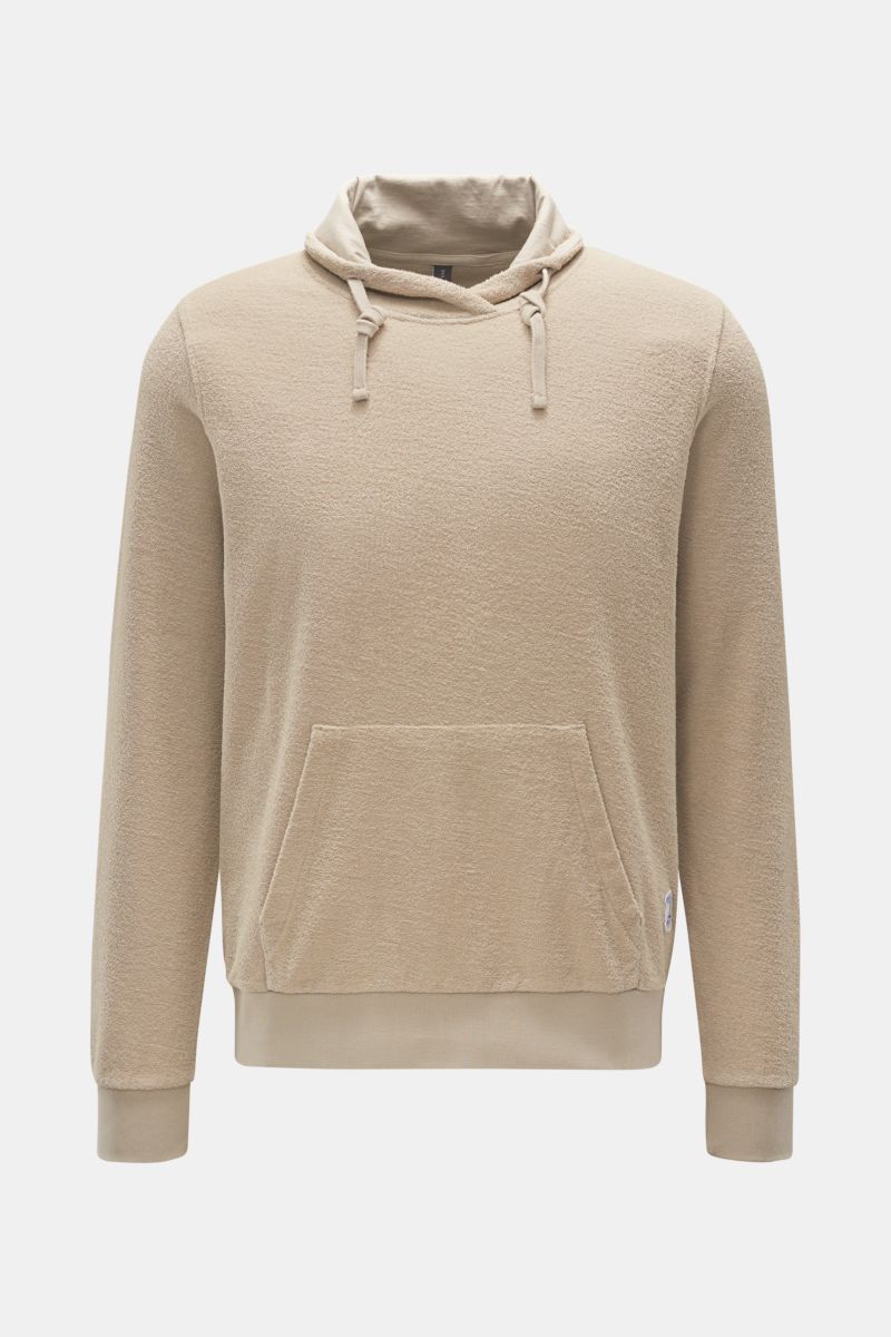 04651/ A trip in a bag Terry hooded jumper 'Terry Turtle' beige