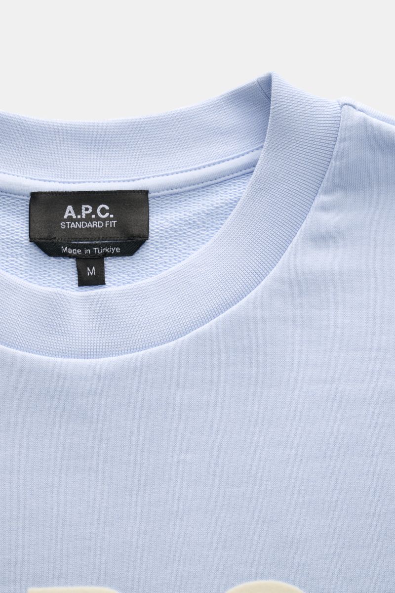 A.P.C. Rundhals-Sweatshirt 'Standard Grand VPC' hellblau