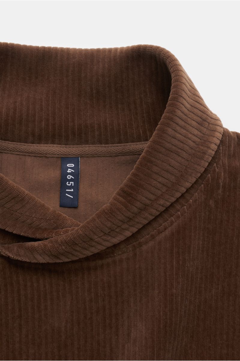 04651/ A trip in a bag Sweatshirt 'soft Cord Turtle' braun