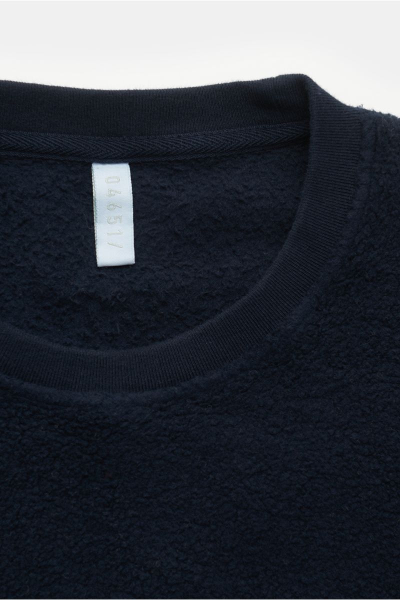 04651/ A trip in a bag Fleece crew neck sweatshirt 'Ata Oyster' navy