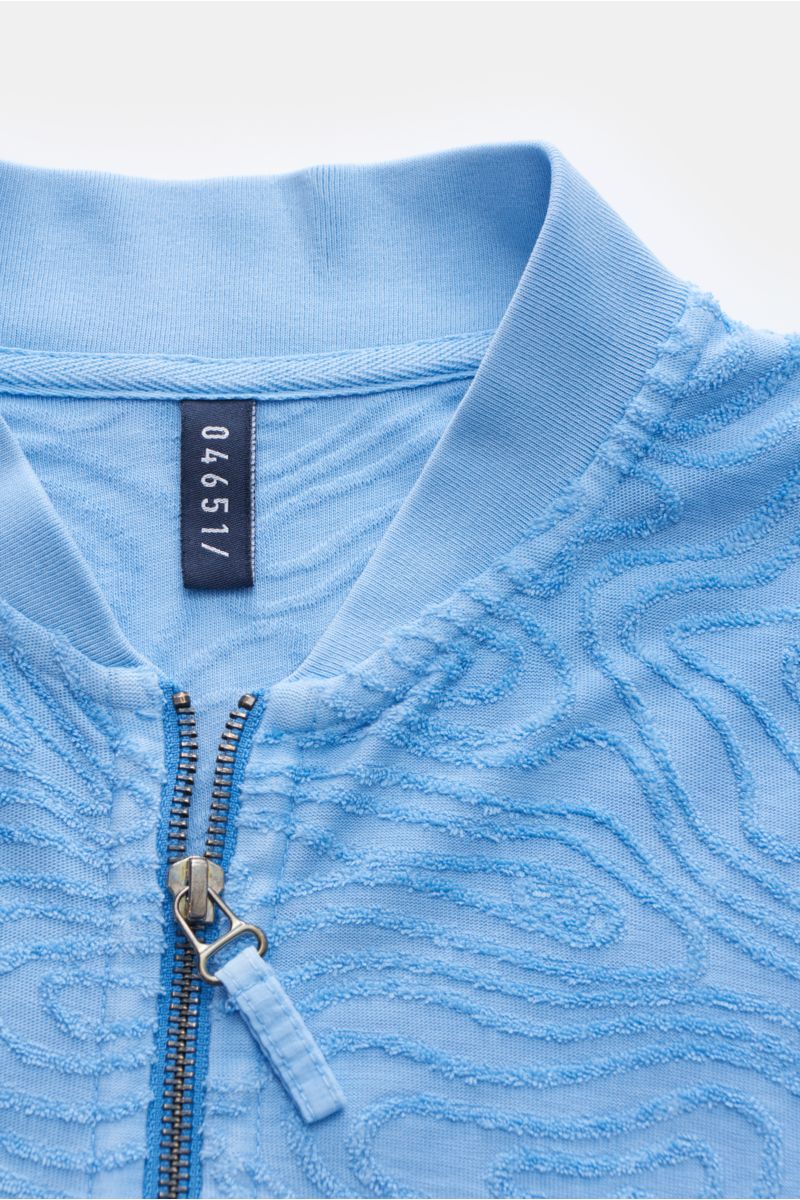 04651/ A trip in a bag Sweat jacket 'Seamap Bomber' blue