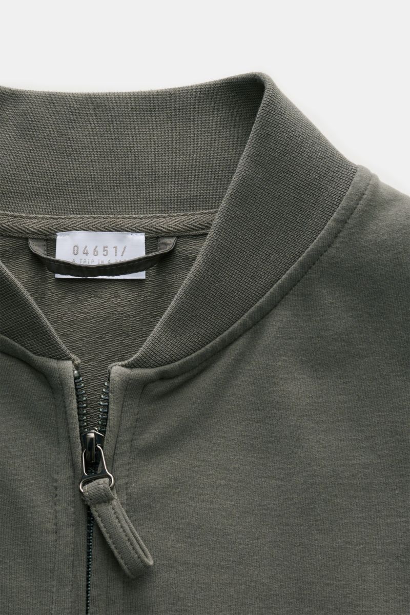 04651/ A trip in a bag Sweat jacket grey-green