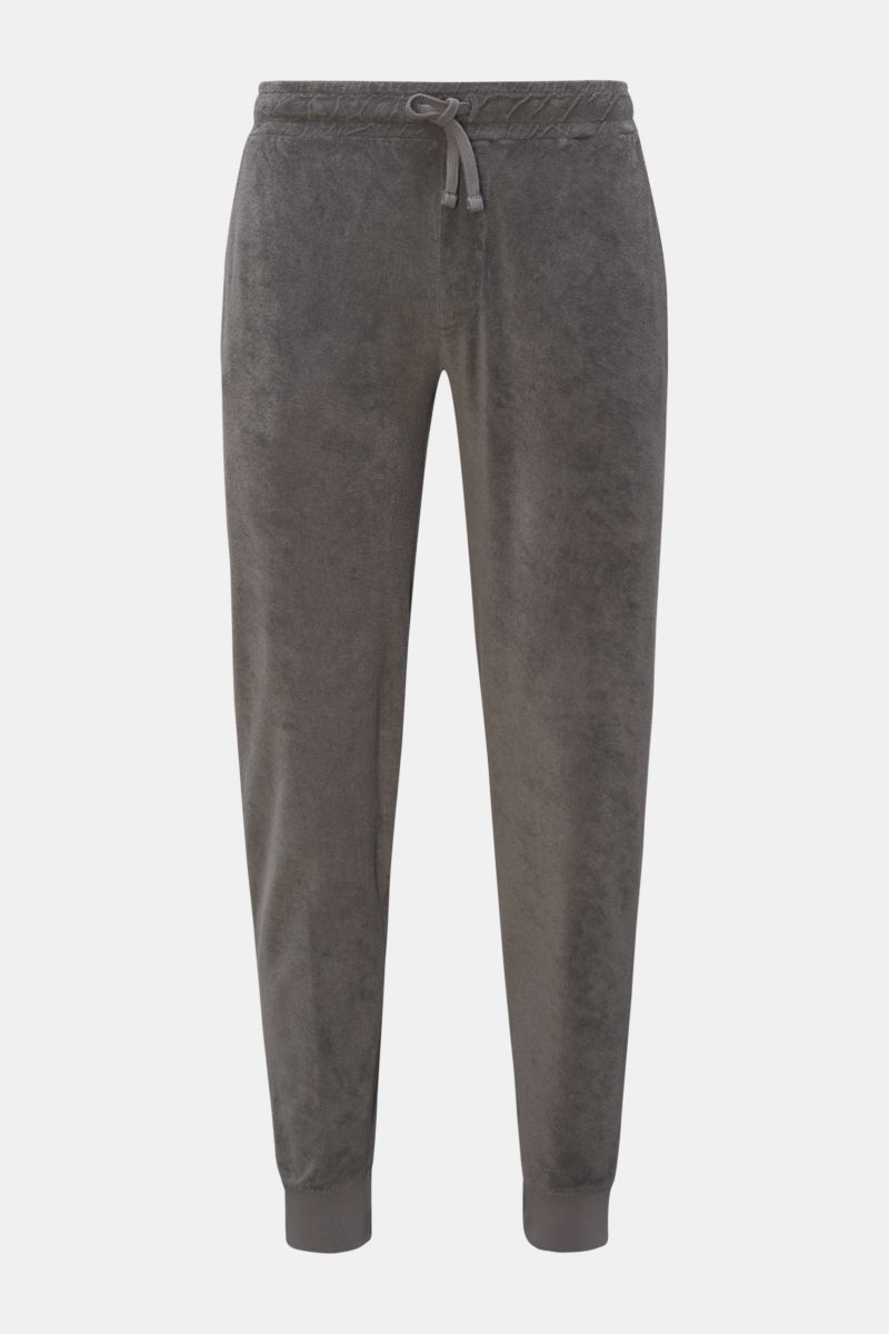 04651/ A trip in a bag Terry sweat pants grey