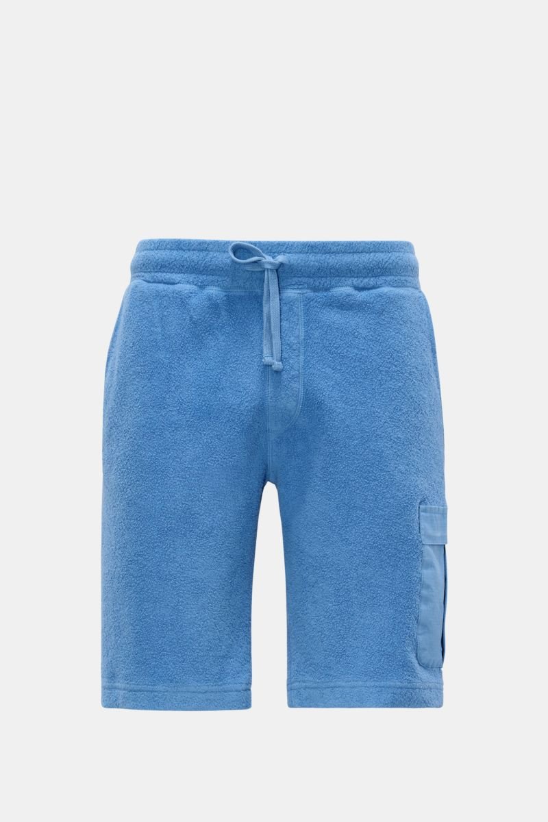 Fleece-Cargo-Shorts 'Oyster' blau