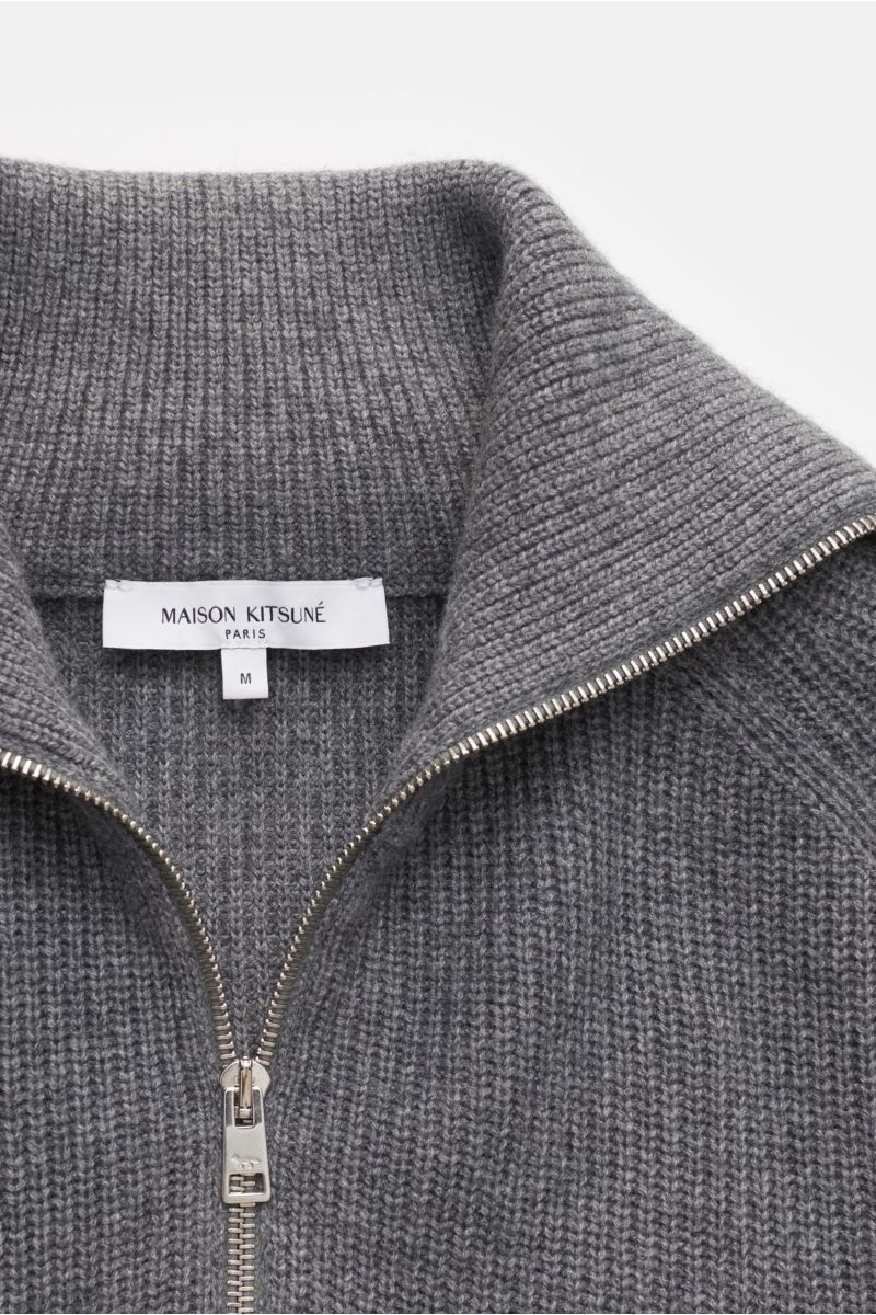 Maison Kitsuné Troyer 'Bold Fox' grau meliert