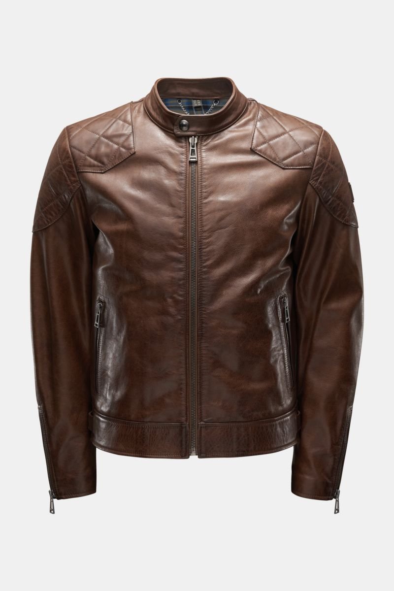 Leather jacket 'Outlaw 2.0' brown