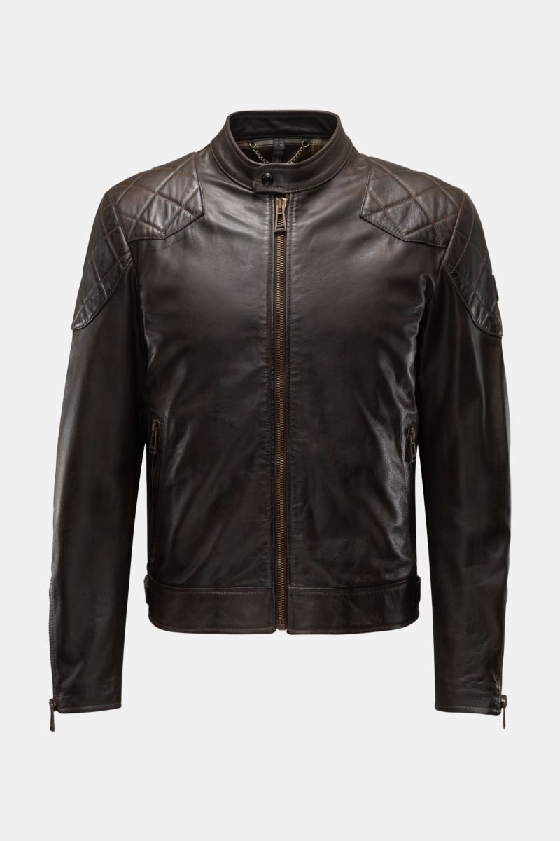 Leather jacket 'Legacy Outlaw' dark brown