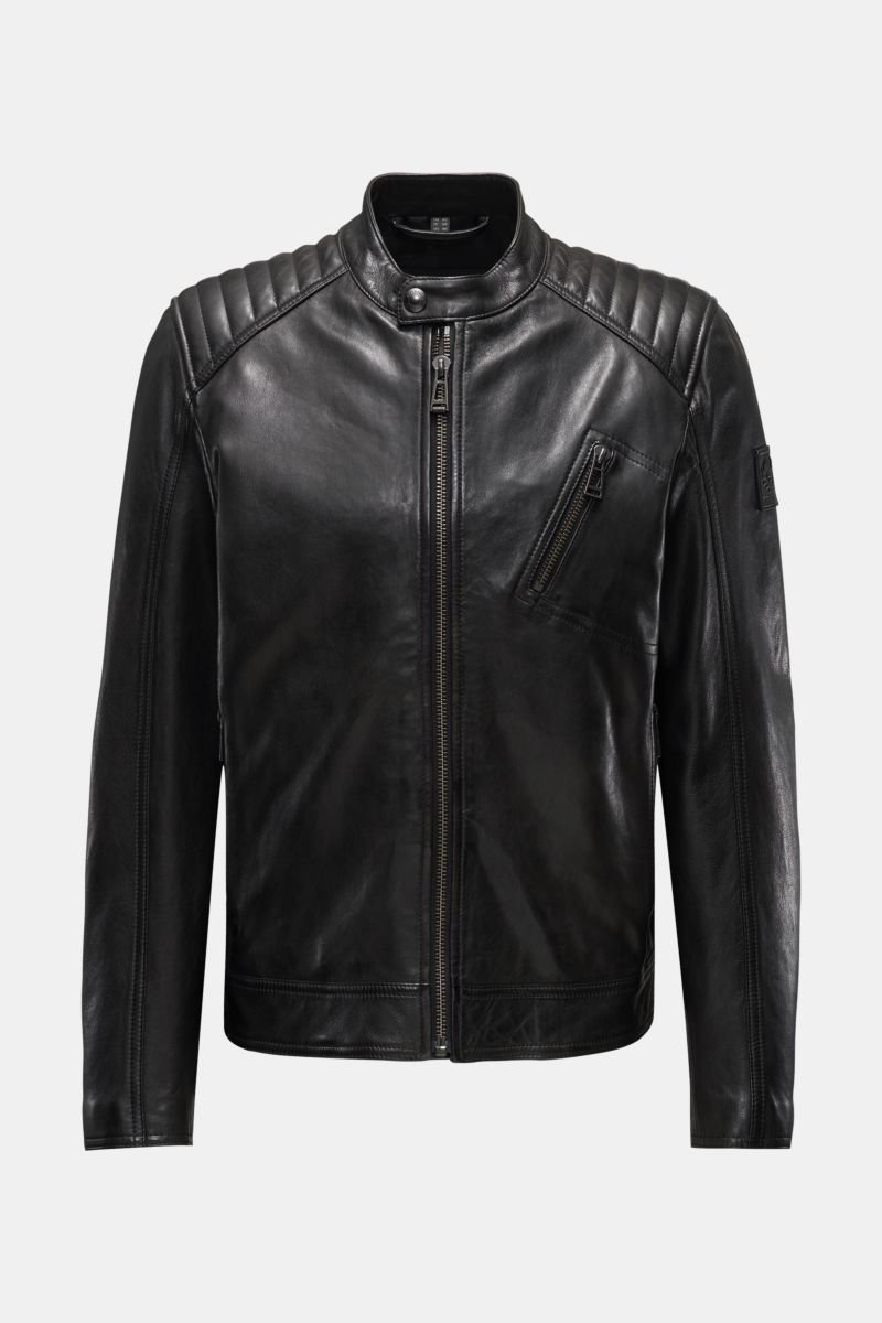 Leather jacket 'V Racer 2.0' black