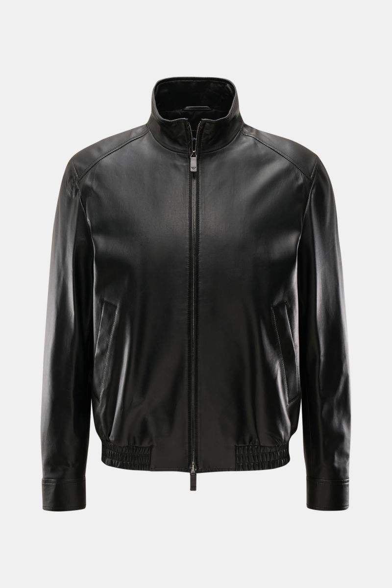 Emporio Armani Lederblouson schwarz