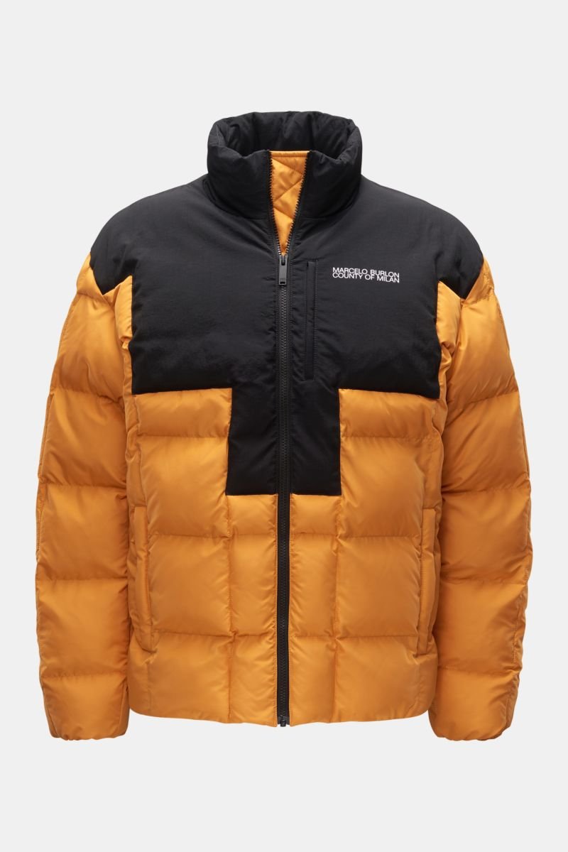 Quilted jacket 'Cross Block Puffer' orange/black