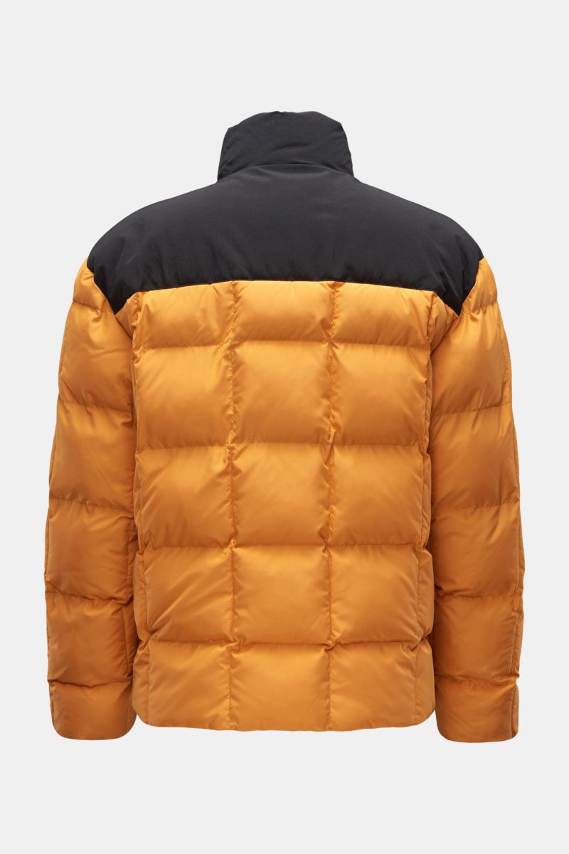 Marcelo Burlon Steppjacke 'Cross Block Puffer' orange/schwarz