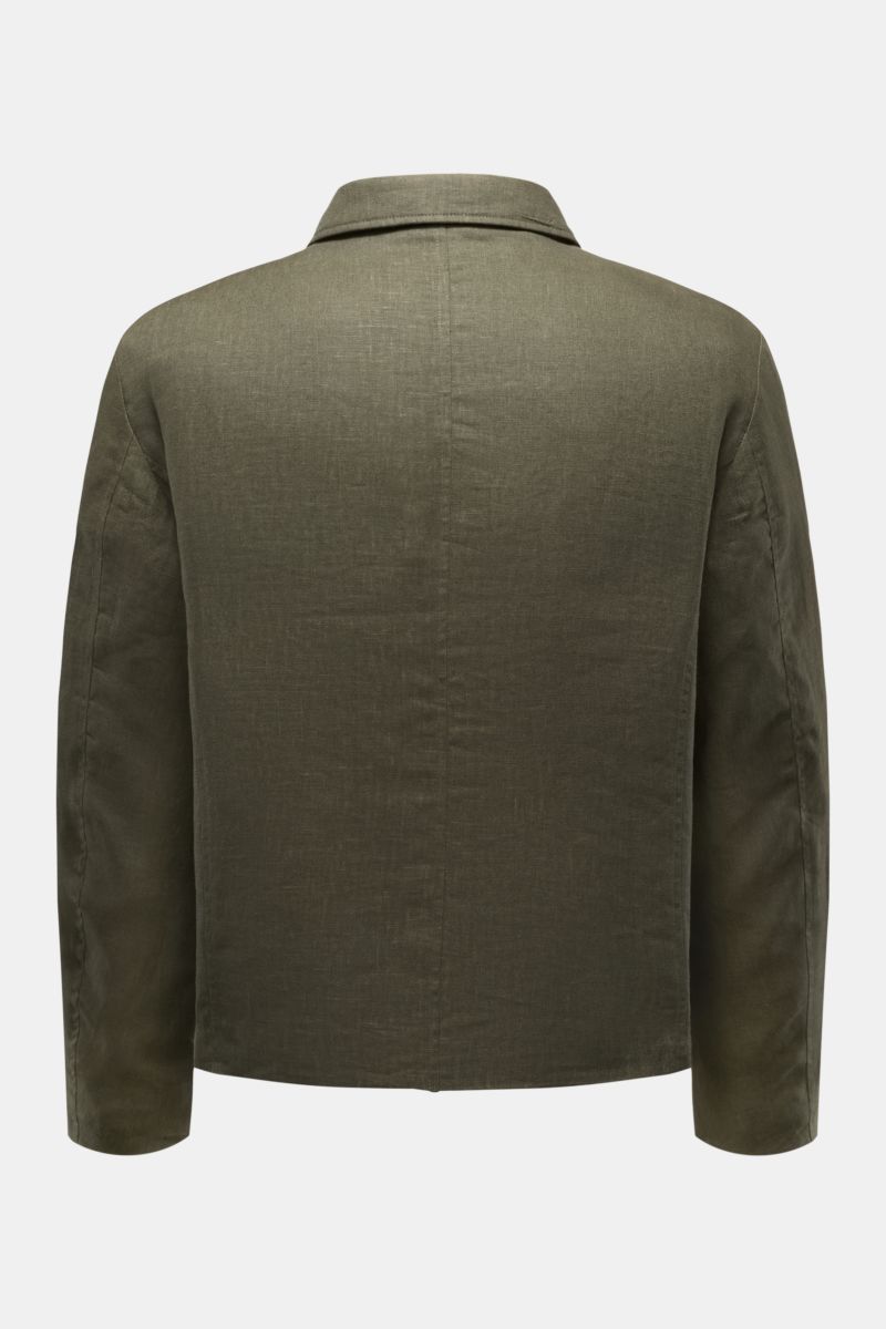 04651/ A trip in a bag Jacket 'Linen Blouson' olive