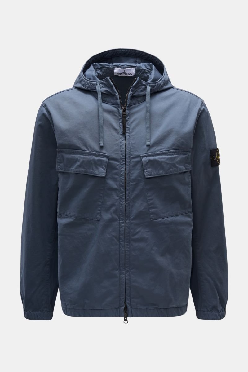 Jacket 'Cotton Twill' grey-blue