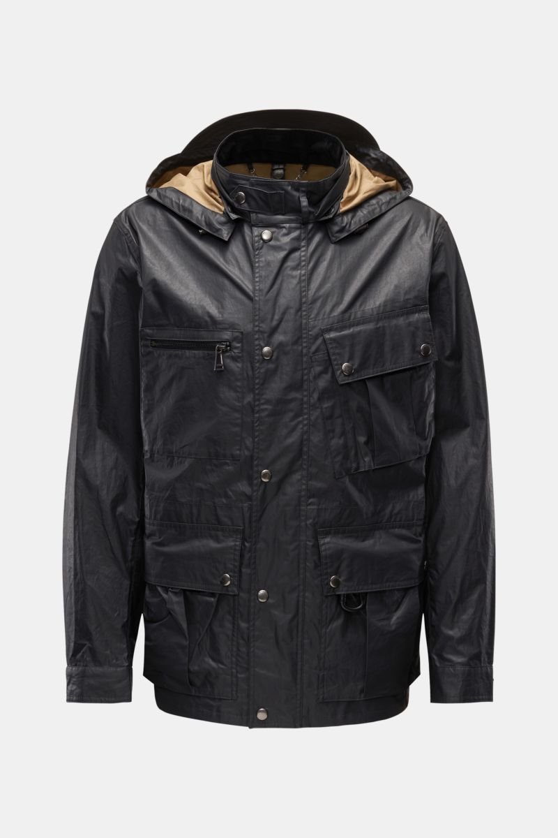 Waxed jacket 'Centenary Field Jacket' black
