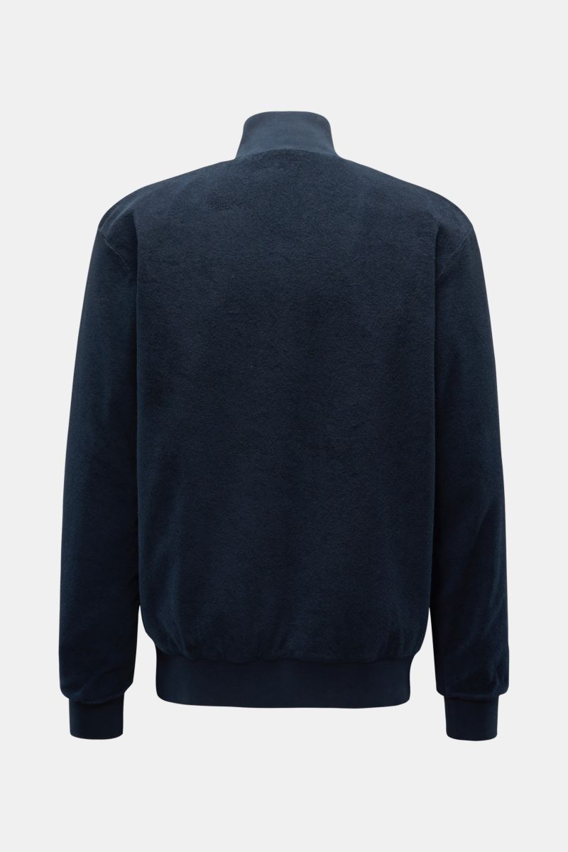 04651/ A trip in a bag Terry blouson 'Oyster Bomber' navy