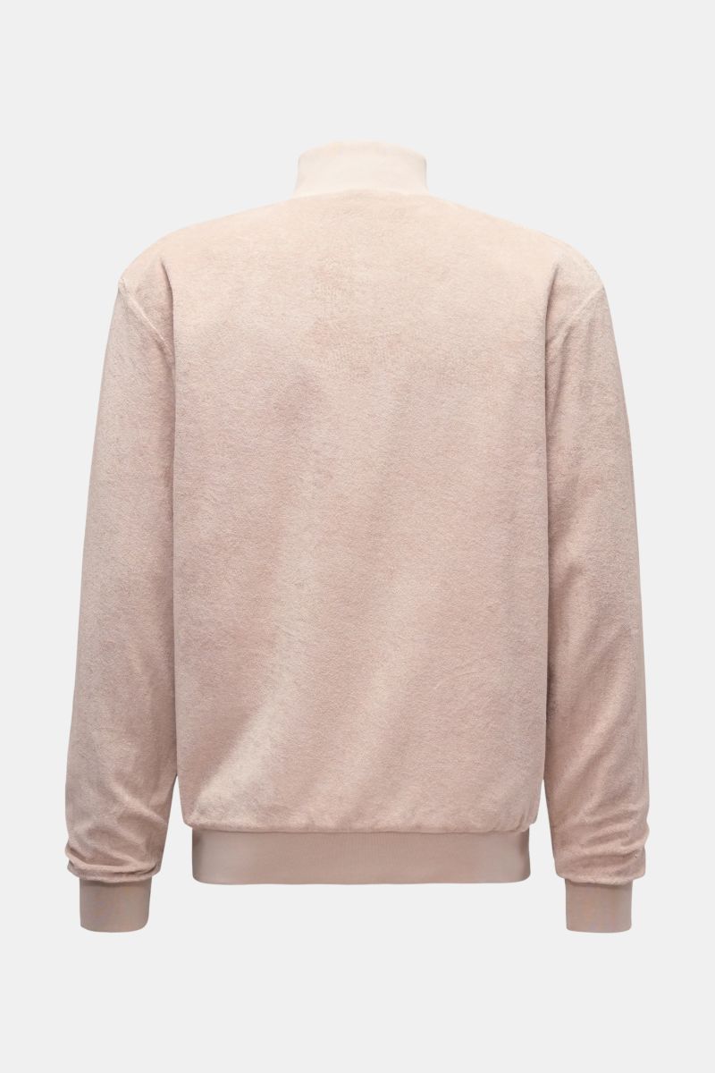 04651/ A trip in a bag Terry blouson 'Oyster Bomber' beige