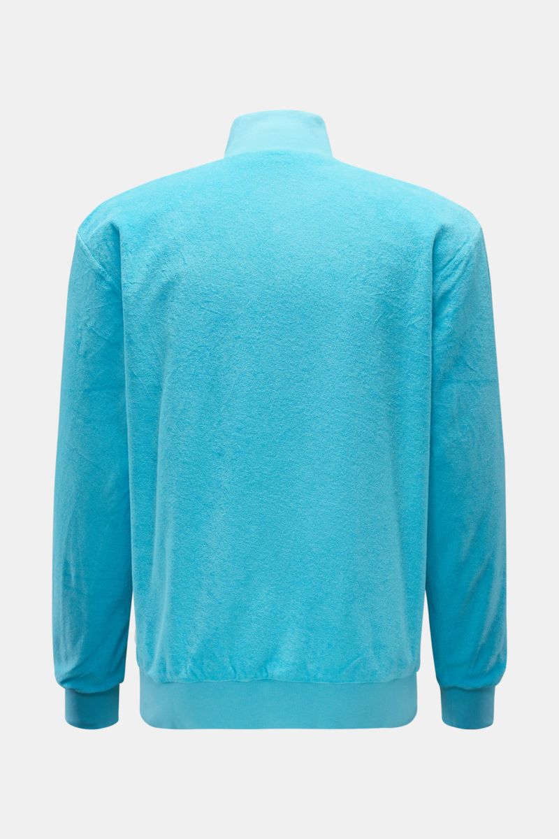 04651/ A trip in a bag Terry blouson 'Oyster Bomber' turquoise