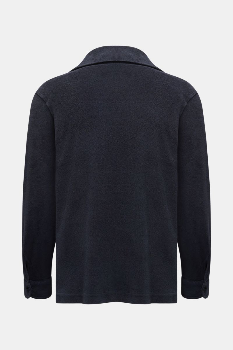 04651/ A trip in a bag Terry overshirt 'Terry Jacket' navy