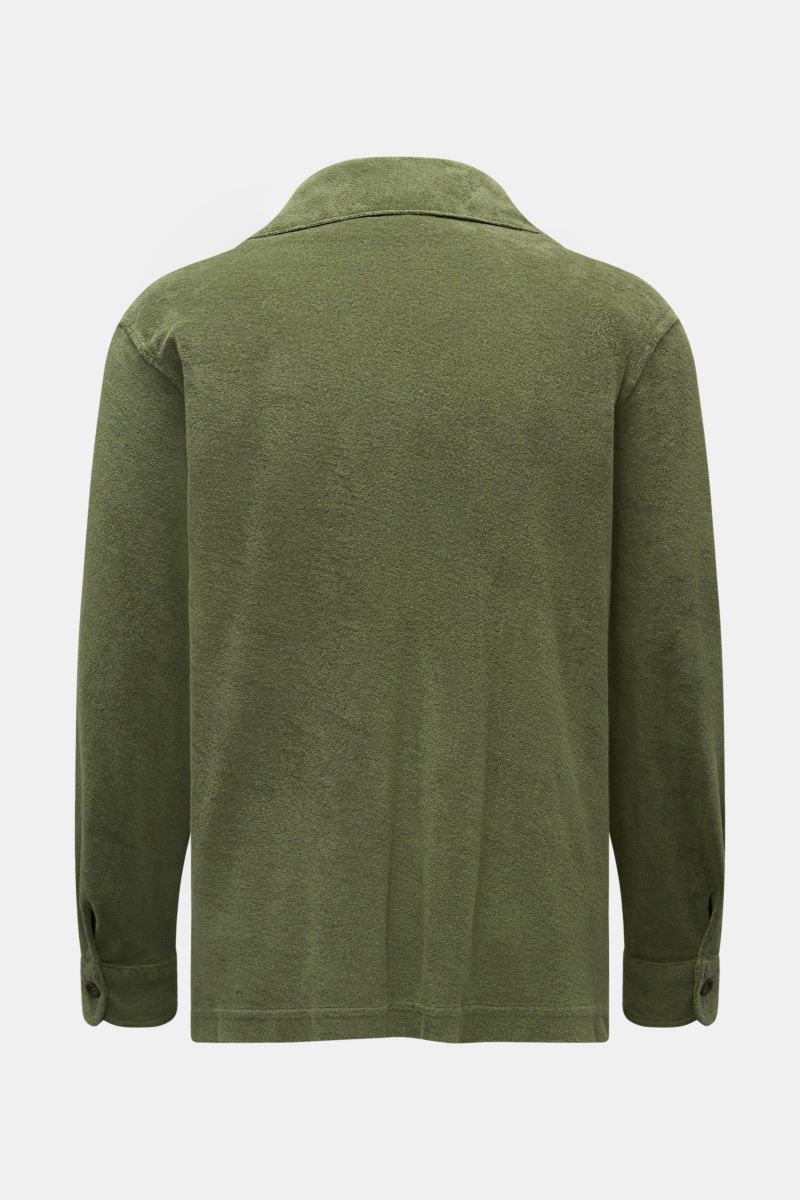 04651/ A trip in a bag Terry overshirt 'Terry Jacket' olive