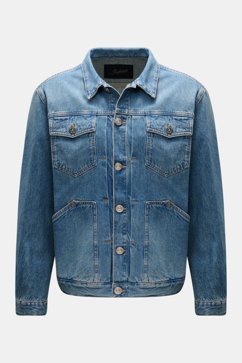 Denim jacket 'Spike' blue