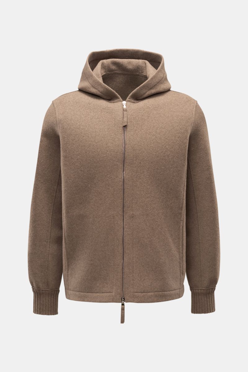 Lunaria Cashmere Cashmere Jacke braun