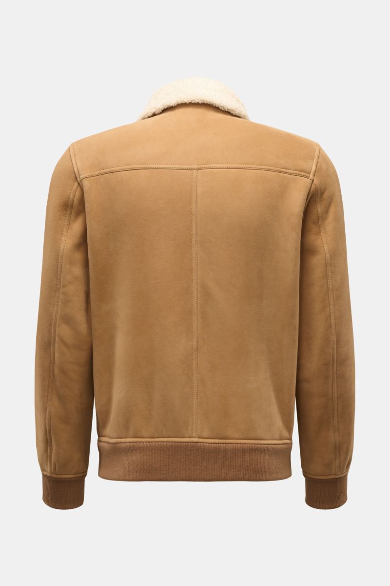 Moorer Veloursleder-Blouson 'Fiano' camel