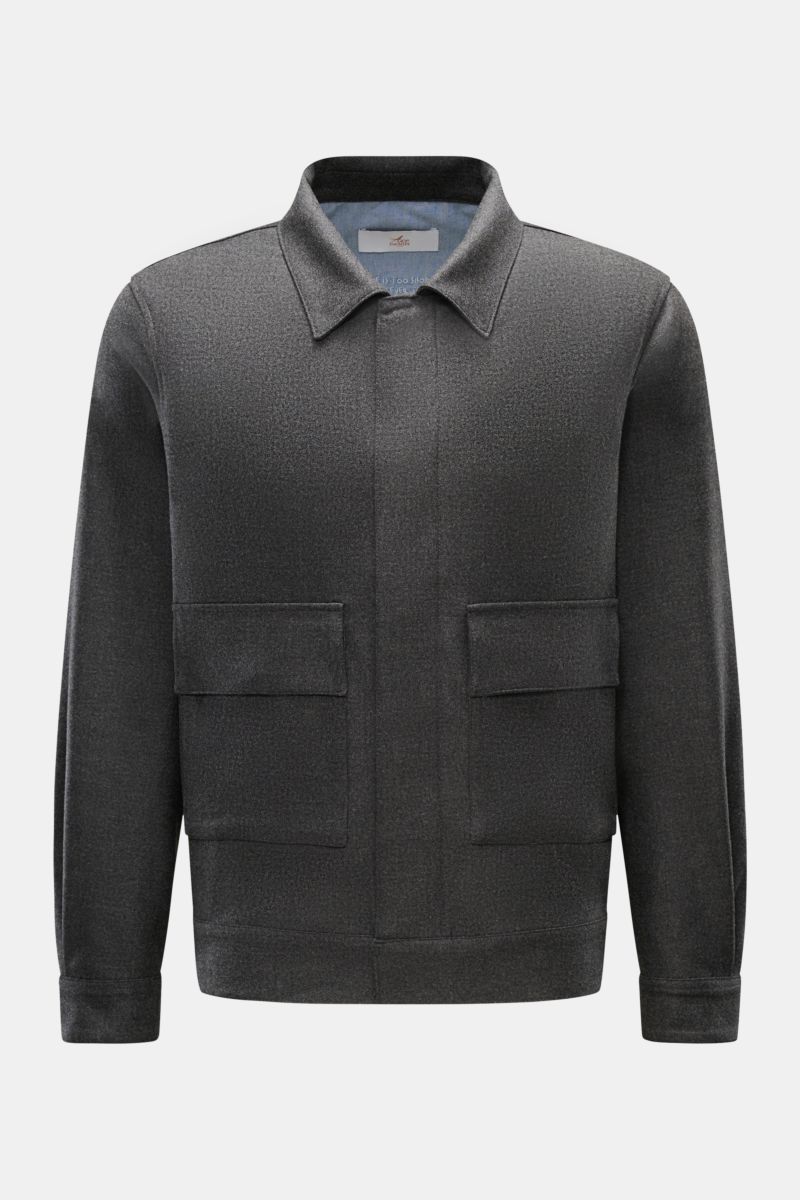 Ace Denim Jacke anthrazit meliert