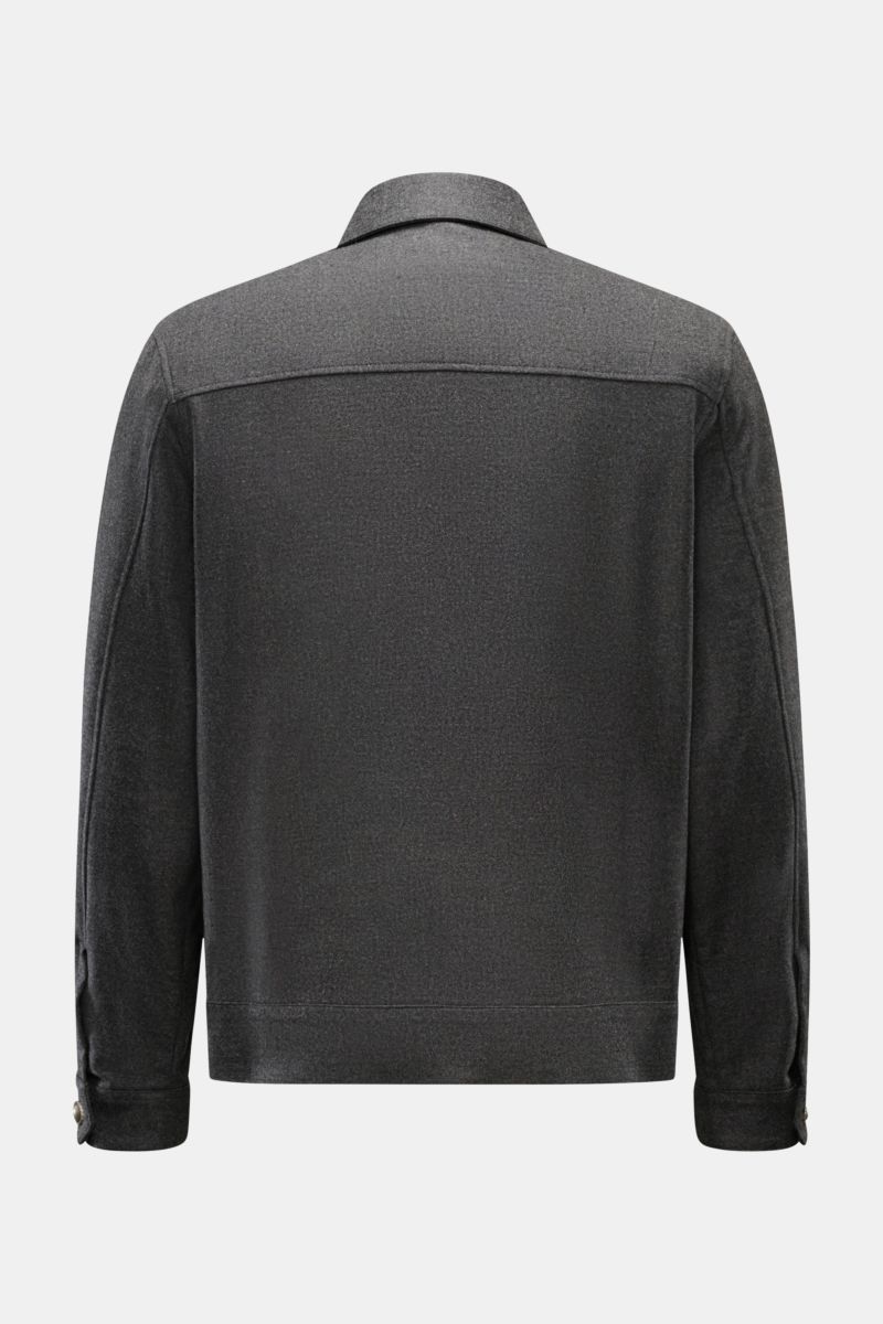 Ace Denim Jacke anthrazit meliert