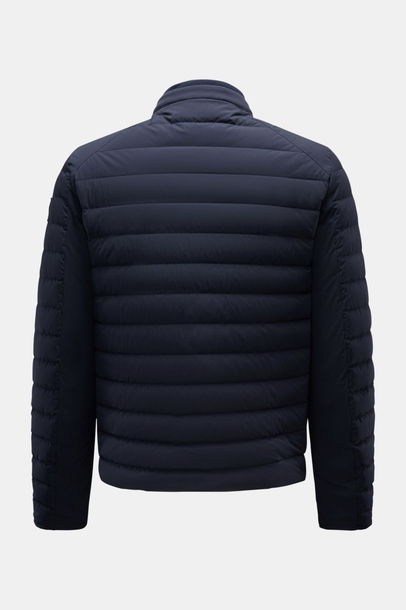 Belstaff Daunenjacke 'Chassis' navy, Rückansicht, leichte, wasserabweisende Microfaser mit Daunenfüllung, Slim Fit, Stehkragen, Reißverschluss, Taschen.