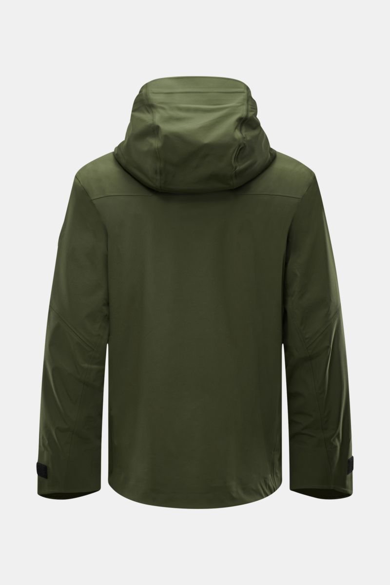 Canada Goose Jacke 'Rupert' dunkelgrün, Rückansicht, funktional, wasserdicht, Slim Fit, Kapuze mit Tunnelzug, winddicht, atmungsaktiv, Microfaser.