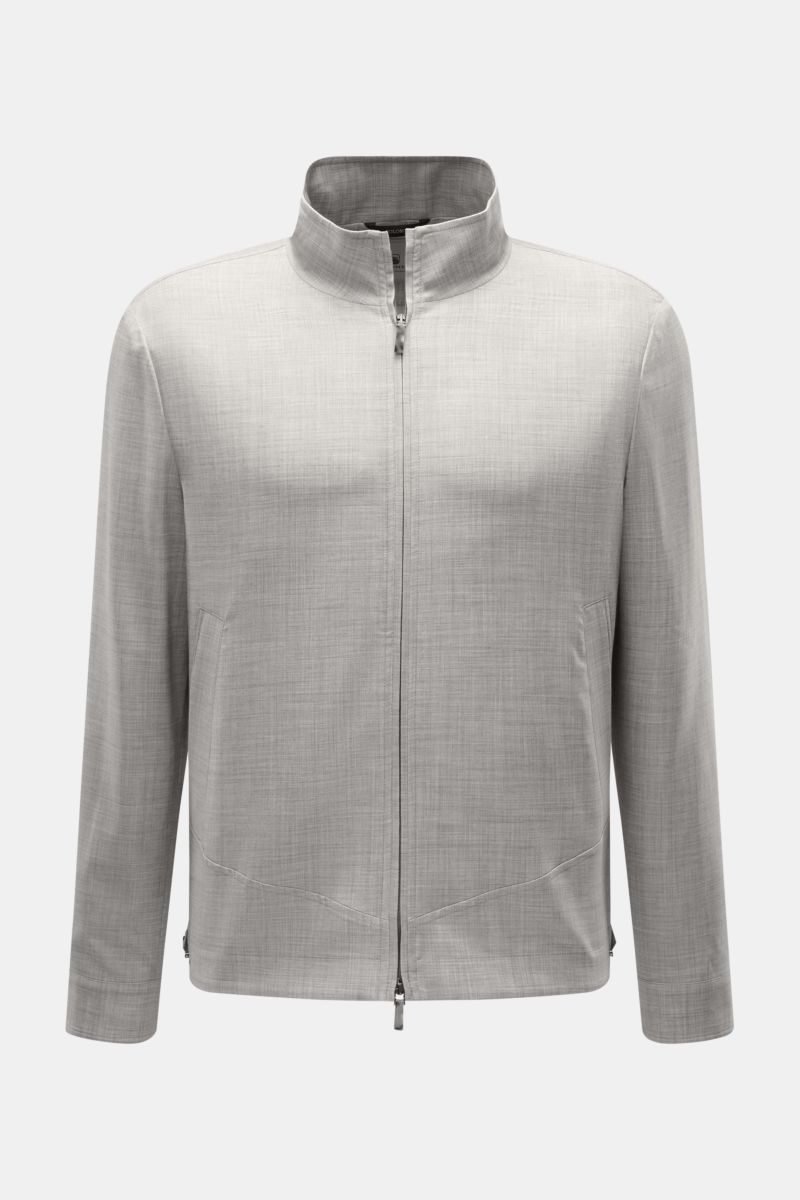 Colombo Cashmere Blouson 'Nicholson' grau meliert