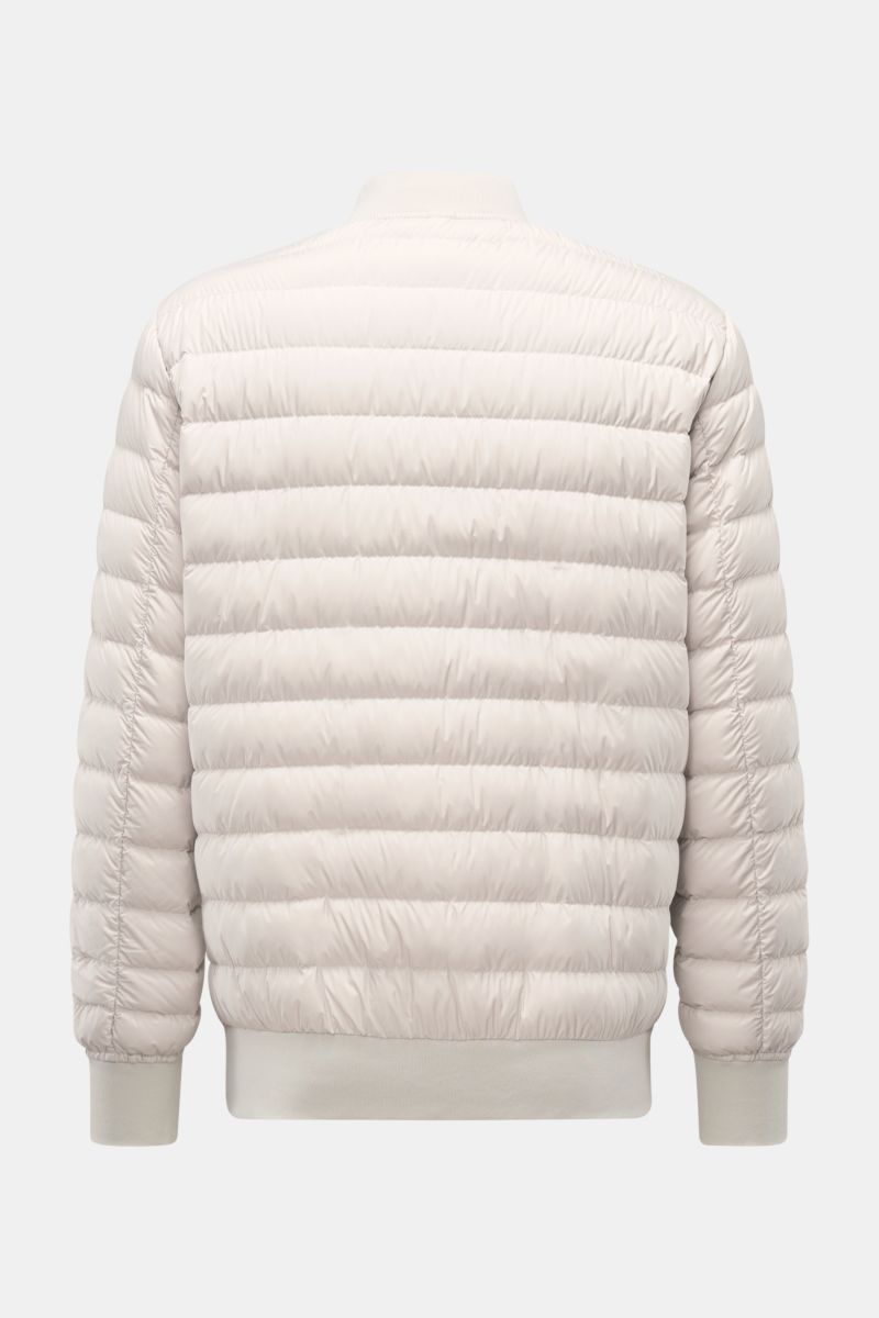 Parajumpers Daunenblouson 'Breving' sand, Rückansicht, wind- und wasserabweisend, Microfaser, Daunenfüllung, Rippstrickkragen, elastische Bündchen.