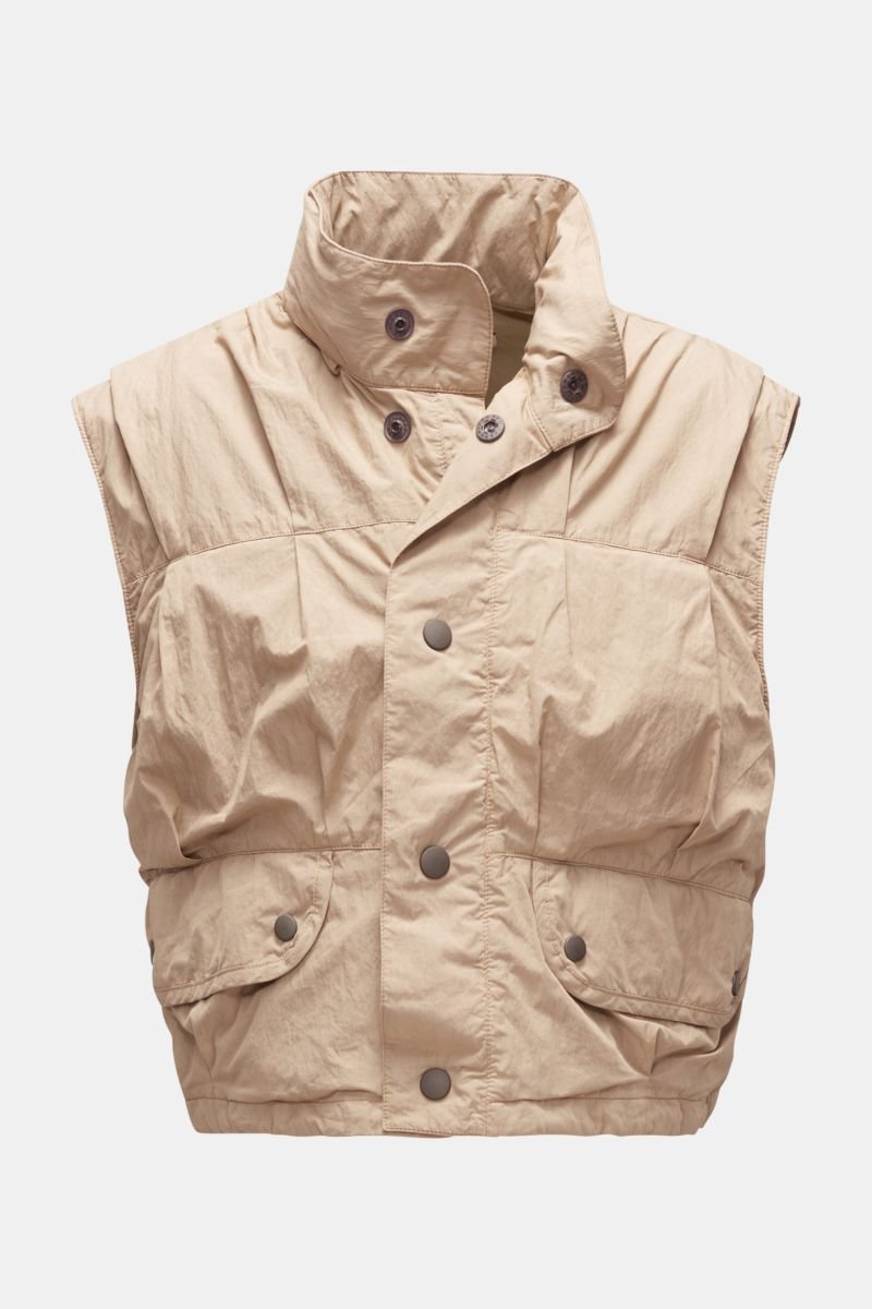 Outdoorweste 'Cropped Exhale Puffa' beige