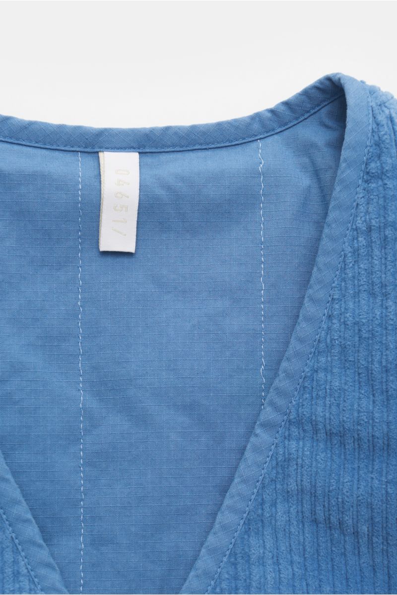 04651/ A trip in a bag Corduroy gilet 'Oyster' blue
