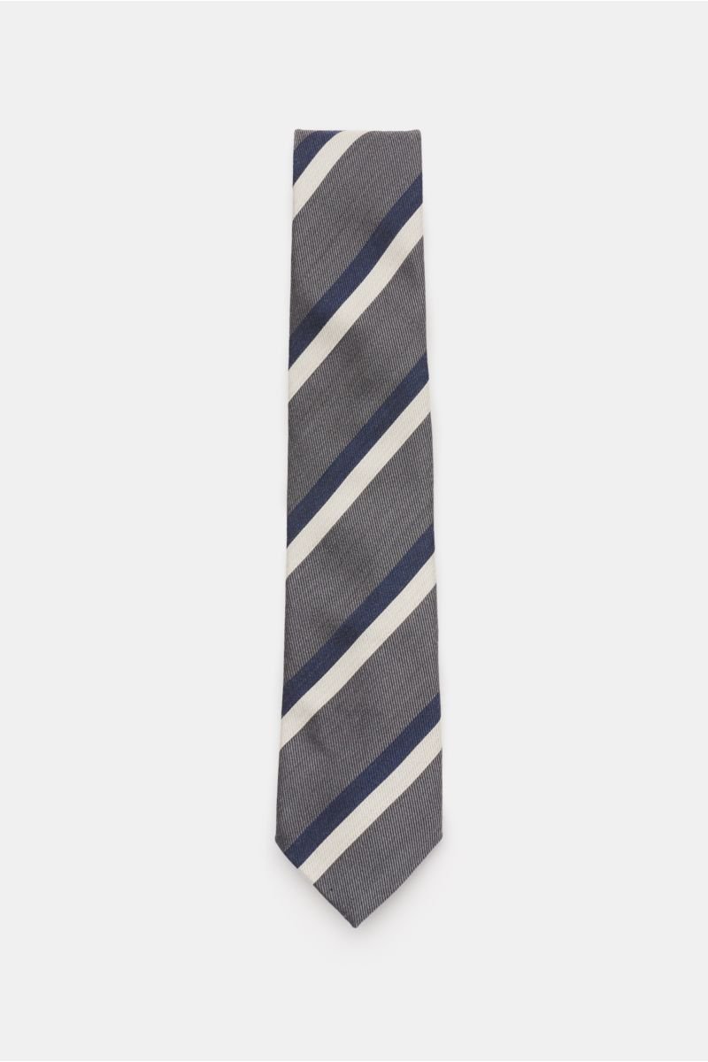 Krawatte grau/graublau gestreift