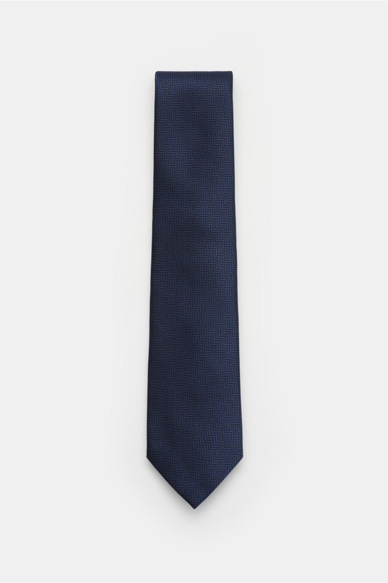 Silk tie blue