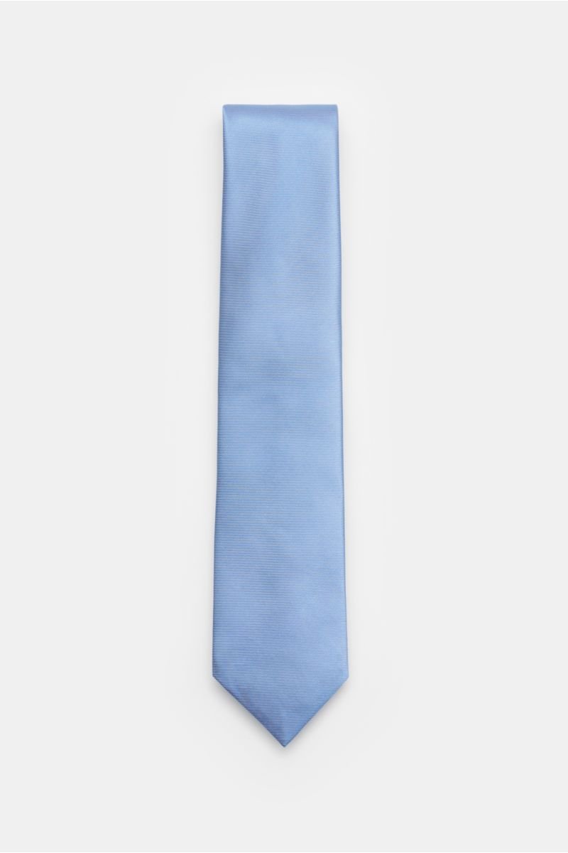 Silk tie light blue