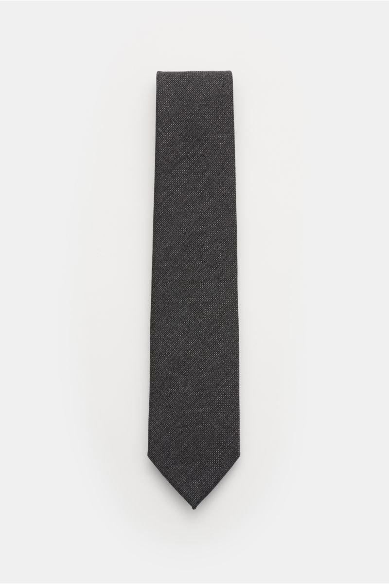 Wool tie 'Arno' anthracite
