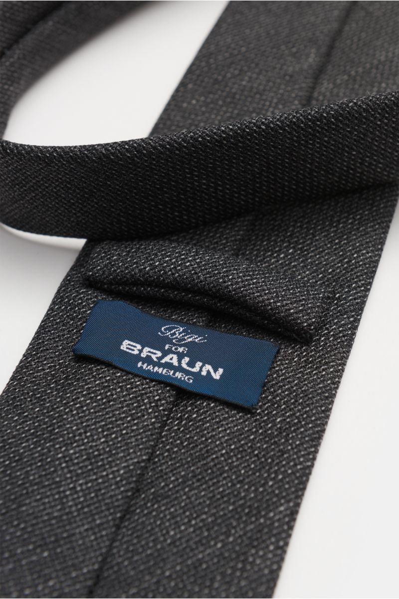 Bigi Wool tie 'Arno' anthracite