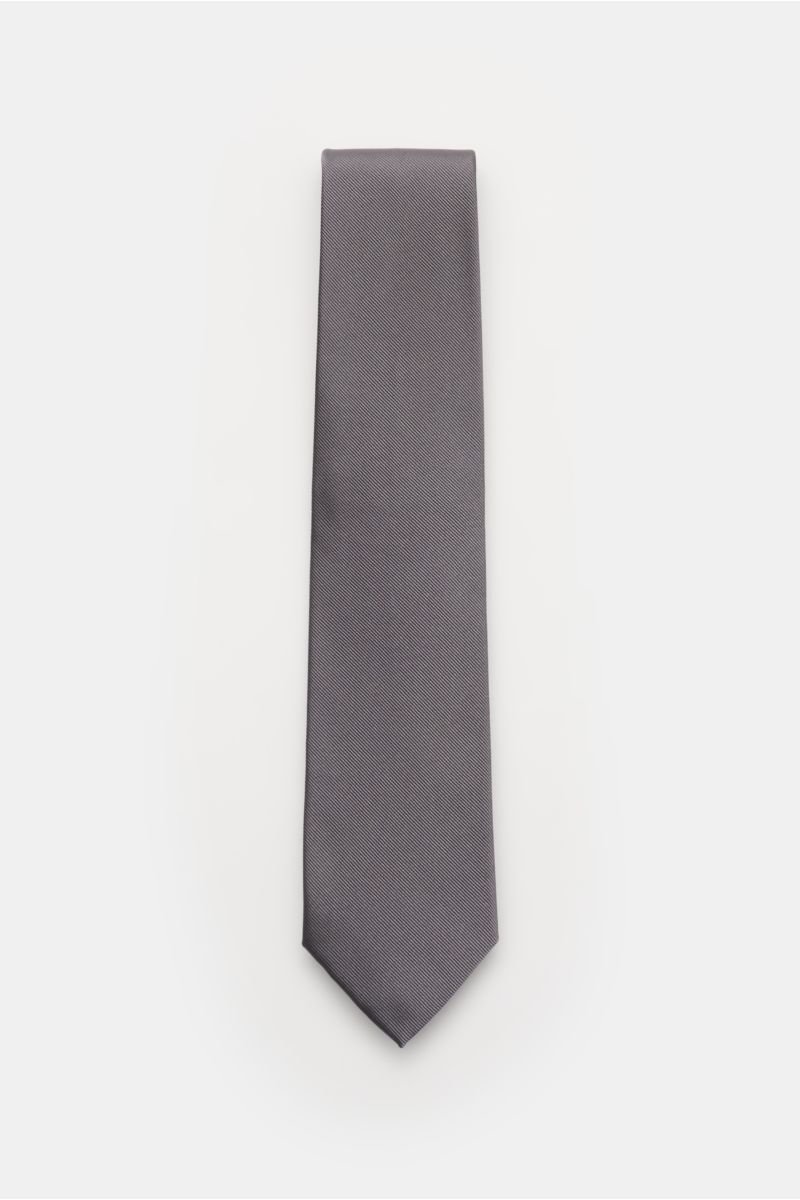 Silk tie 'Senna' grey