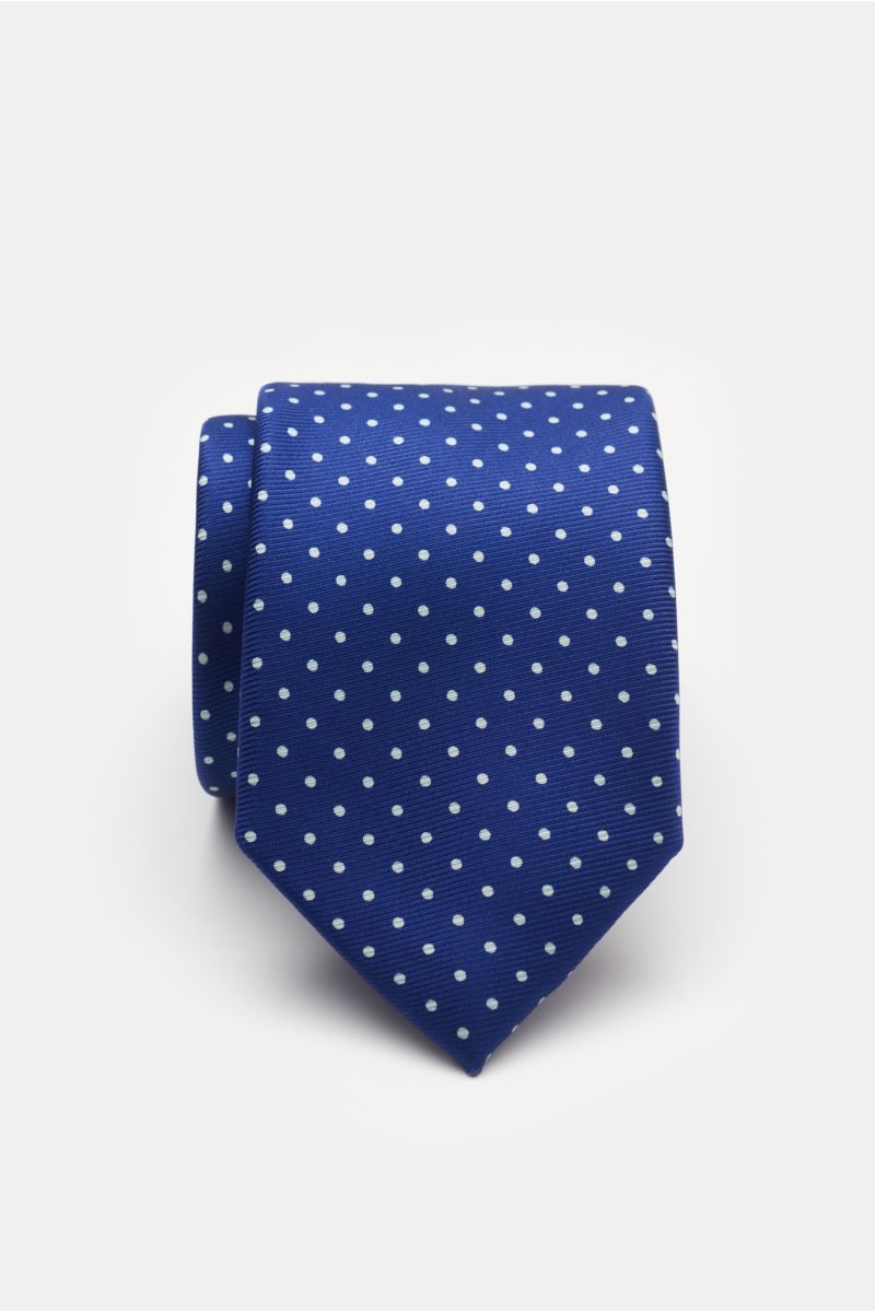 Bigi Silk tie 'Cile' dark blue/white dotted