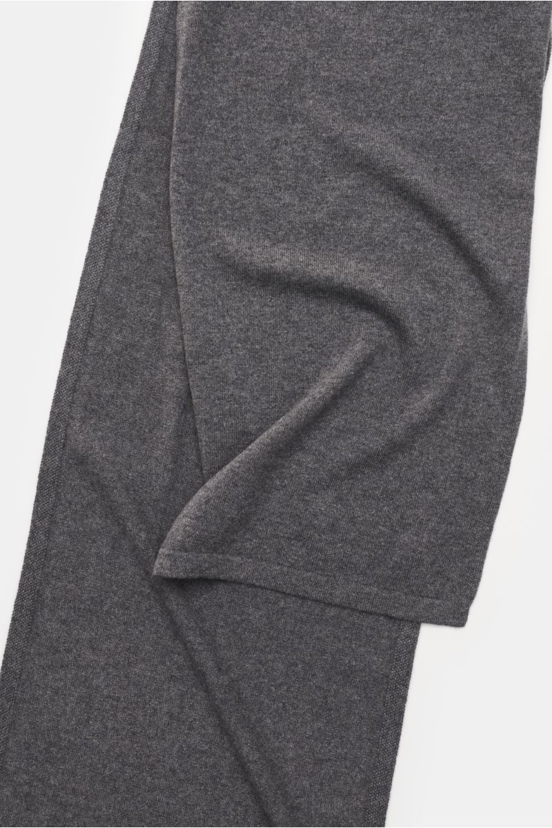 Lisa Yang Cashmere Schal 'Viktor' dunkelgrau meliert
