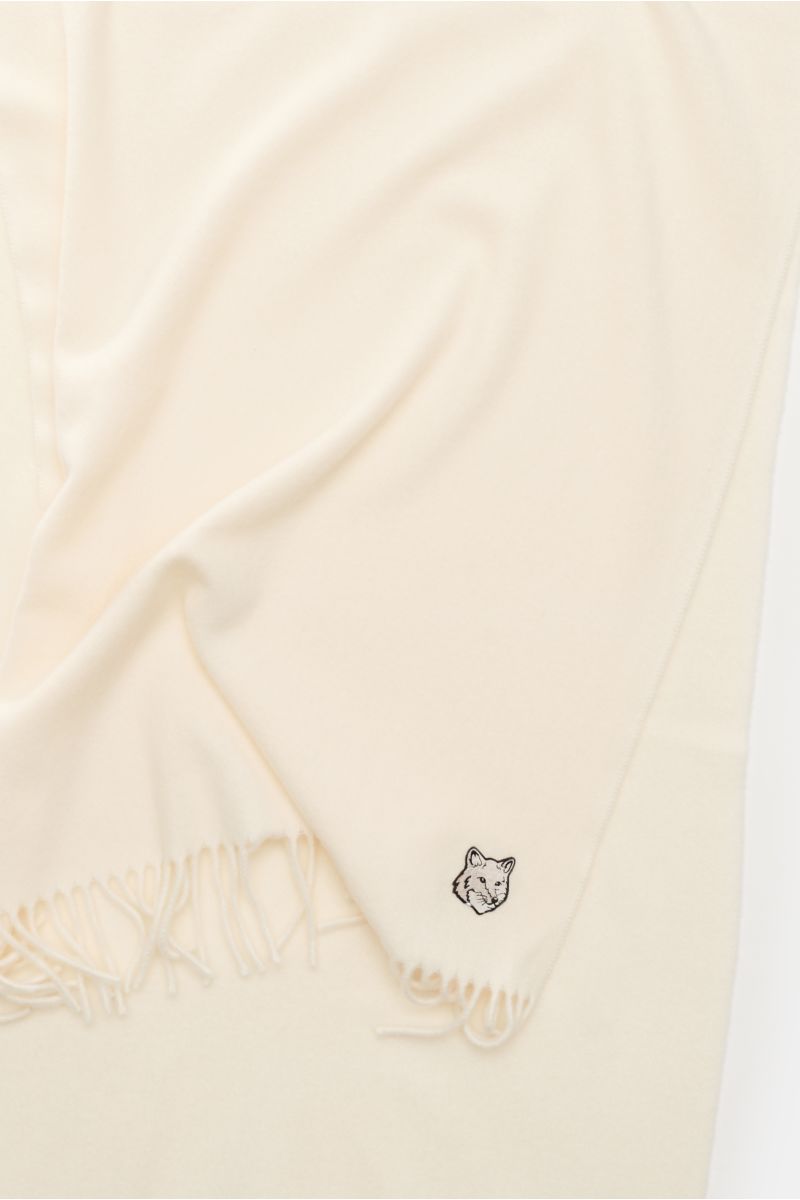 Maison Kitsuné Schal creme