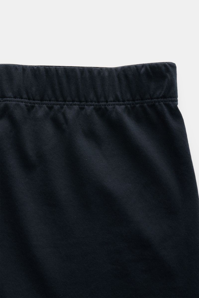 Stefan Brandt Boxershorts 'Bari' navy, Detailaufnahme des elastischen Bundes aus weicher, elastischer Baumwolle, Slim Fit, seitlicher Knopf-Eingriff, sehr weicher Griff.