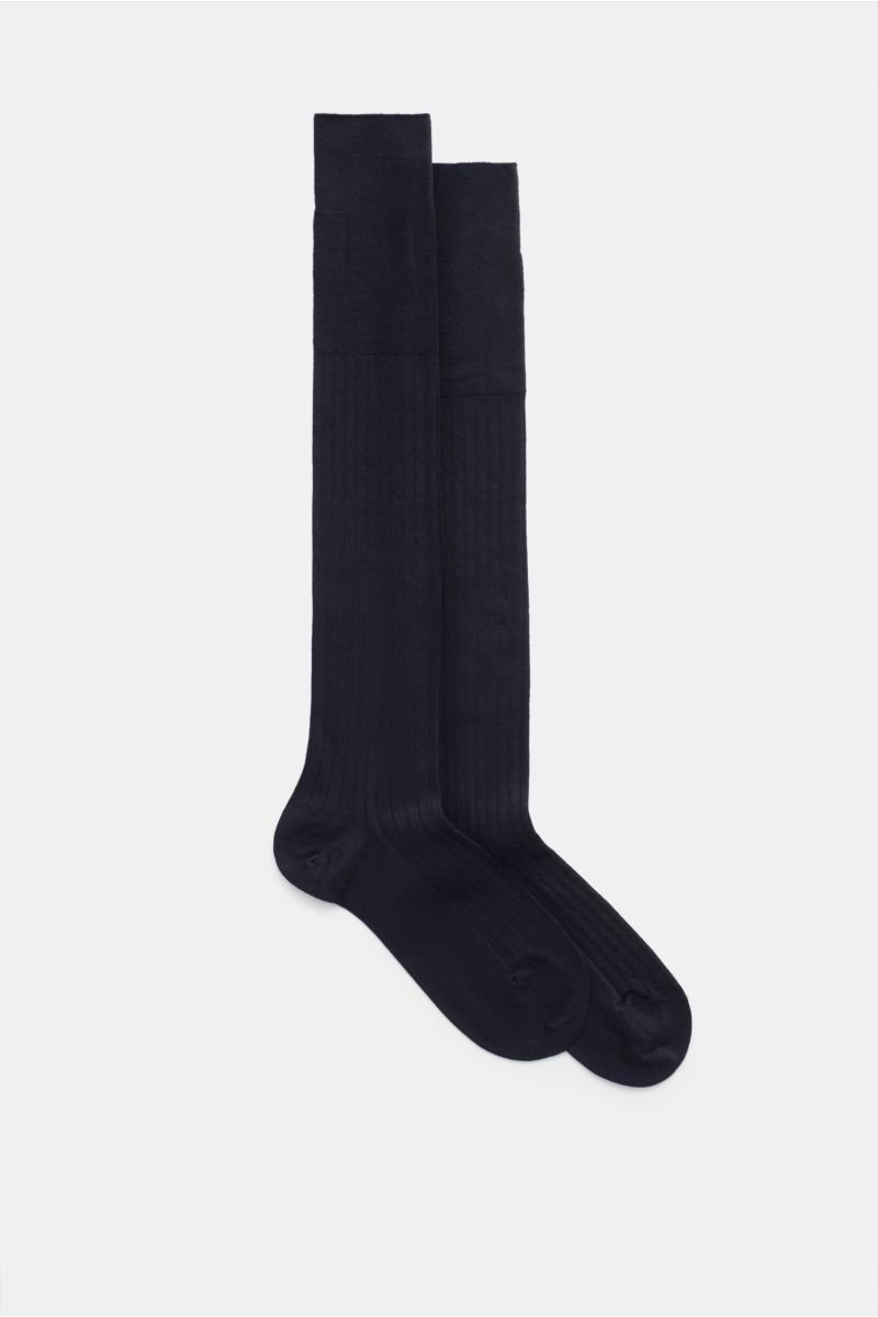 Knee high sock 'No. 2' dark navy