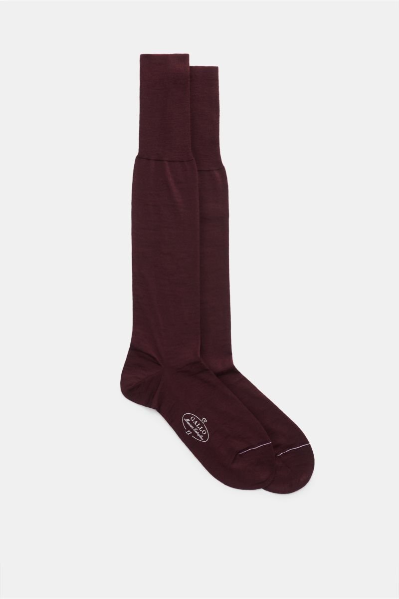 Knee-socks burgundy