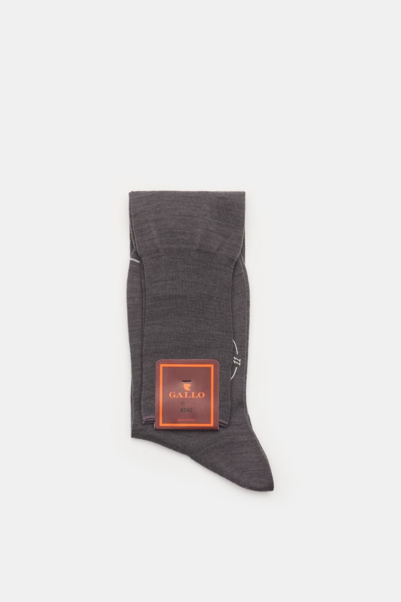 Knee-high socks dark grey