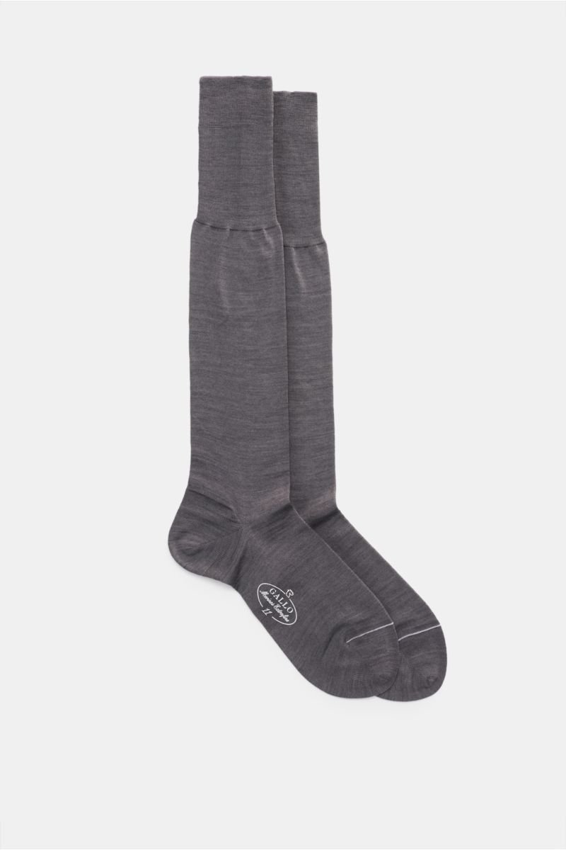 Knee-high socks dark grey